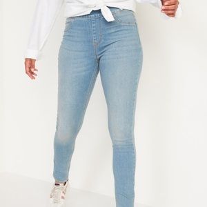 Rockstar Super Skinny Jeggings Mid Rise Old Navy Womens 14 Light to Medium Wash